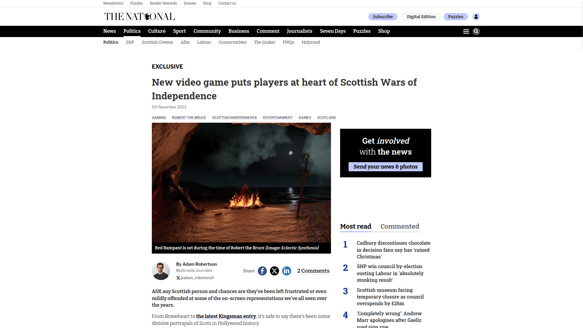The National article about Red Rampant